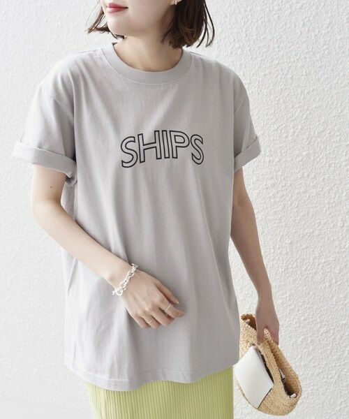 SHIPS for women / シップスウィメン Tシャツ | * SHIPS ラウンド プリント ロゴ TEE◇ | 詳細26