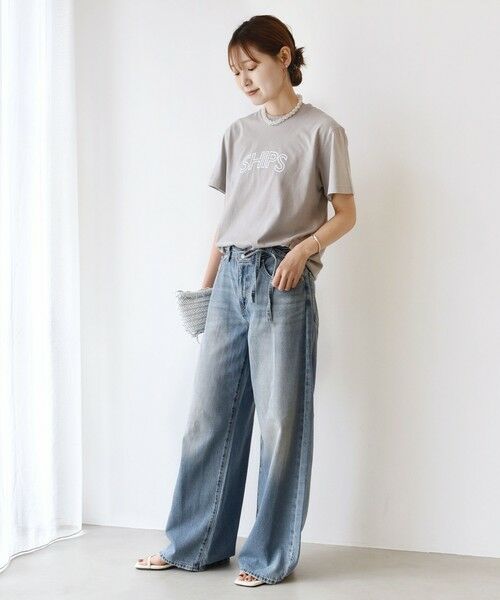 SHIPS / シップス Tシャツ | 【累計販売数7.5万枚突破!!】《一部追加予約》【WEB限定】 SHIPS ラウンド プリント ロゴ TEE | 詳細25