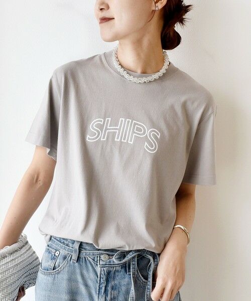 SHIPS / シップス Tシャツ | 【累計販売数7.5万枚突破!!】《一部追加予約》【WEB限定】 SHIPS ラウンド プリント ロゴ TEE | 詳細26