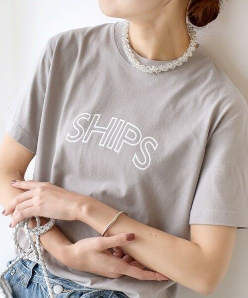 SHIPS / シップス Tシャツ | 【累計販売数7.5万枚突破!!】《一部追加予約》【WEB限定】 SHIPS ラウンド プリント ロゴ TEE | 詳細27