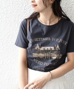 * オーガニックコットン アンティーク調 線画 TEE◇