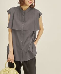 SHIPS / シップス カットソー | 〈手洗い可能〉ALBINI ケープ デザイン カットソー◇