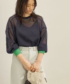 SHIPS / シップス ニット・セーター | 〈手洗い可能〉シアー ビッグ プルオーバー