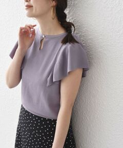 SHIPS / シップス ニット・セーター | *〈接触冷感 / UVカット / 手洗い可能〉2WAY  袖 フリル ニット◇