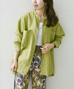 SHIPS / シップス シャツ・ブラウス | SHIPS any:〈洗濯機可能〉リネン スタンドカラー ポケット シャツ