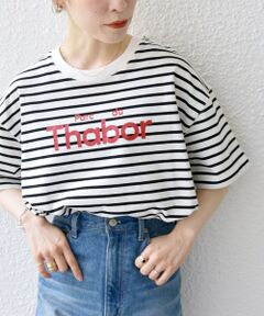 SHIPS any:〈洗濯機可能〉スーベニア ロゴ  ビッグ TEE