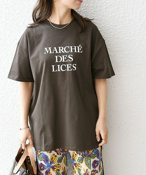 SHIPS for women / シップスウィメン Tシャツ | SHIPS any:〈洗濯機可能〉スーベニア ロゴ  ビッグ TEE | 詳細28
