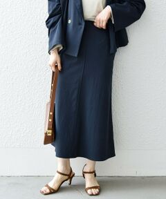 SHIPS / シップス ロング・マキシ丈スカート | SHIPS any:〈洗濯機可能〉ドライリネン フレア ロング スカート