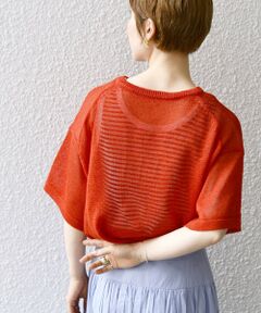 SHIPS / シップス その他トップス | SHIPS any:〈手洗い可能〉テープヤーン シアー スリット プルオーバー