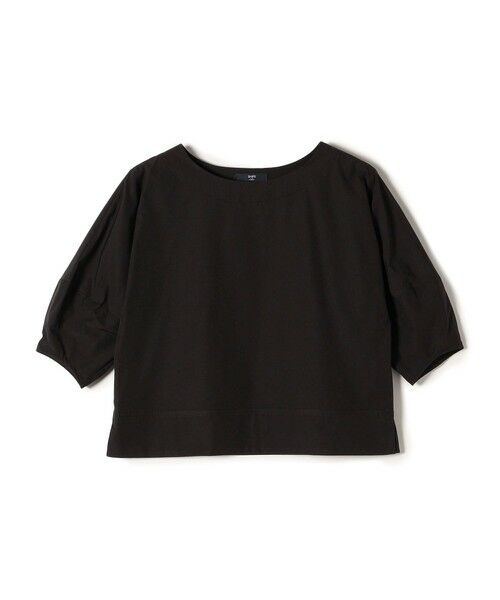 SHIPS / シップス シャツ・ブラウス | SHIPS Colors:〈洗濯機可能〉タックスリーブ クロップドブラウス（ブラック）