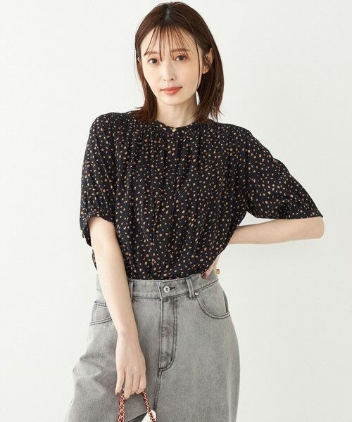 SHIPS / シップス シャツ・ブラウス | SHIPS Colors:〈洗濯機可能〉サテン ギャザー 5分袖 シャツ◇ | 詳細20