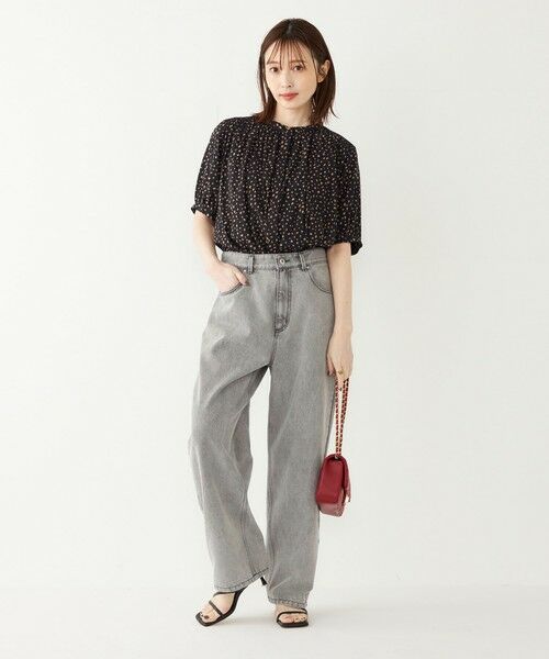 SHIPS / シップス シャツ・ブラウス | SHIPS Colors:〈洗濯機可能〉サテン ギャザー 5分袖 シャツ◇ | 詳細21