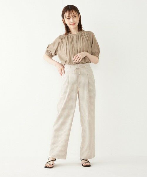 SHIPS / シップス シャツ・ブラウス | SHIPS Colors:〈洗濯機可能〉サテン ギャザー 5分袖 シャツ◇ | 詳細28