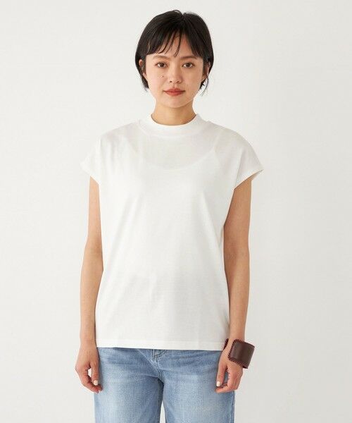 SHIPS for women / シップスウィメン Tシャツ | SHIPS Colors:〈洗濯機可能〉天竺 ハイネック TEE | 詳細3