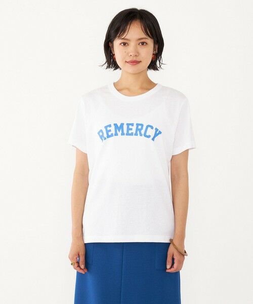 SHIPS for women / シップスウィメン Tシャツ | SHIPS Colors:〈洗濯機可能〉REMERCY ロゴ TEE | 詳細4
