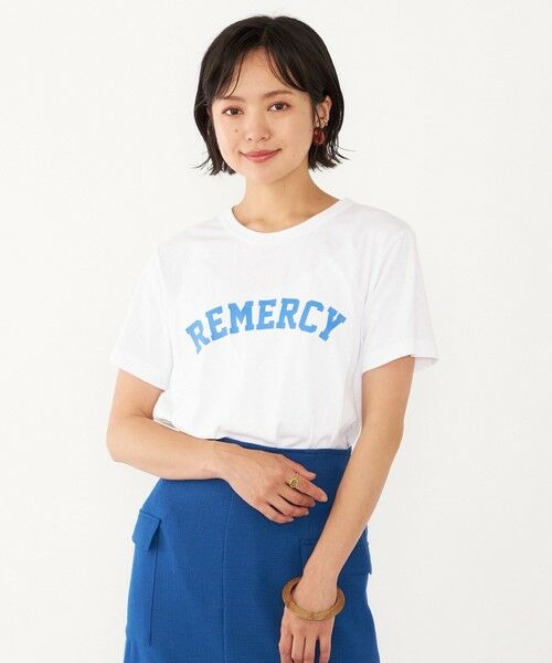 SHIPS for women / シップスウィメン Tシャツ | SHIPS Colors:〈洗濯機可能〉REMERCY ロゴ TEE | 詳細8