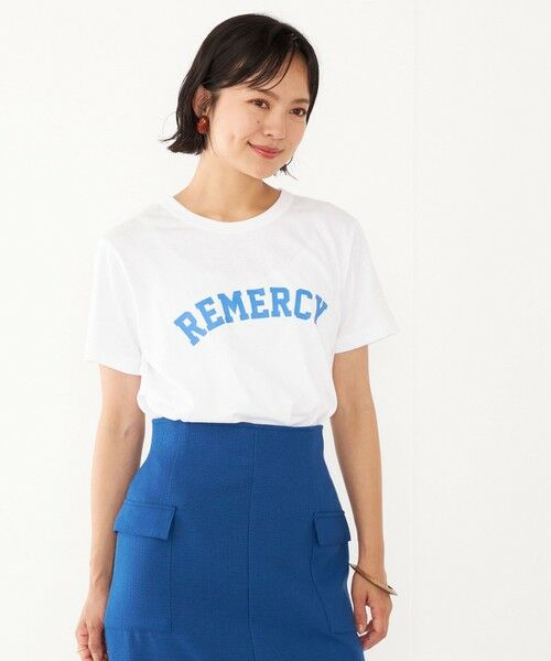 SHIPS for women / シップスウィメン Tシャツ | SHIPS Colors:〈洗濯機可能〉REMERCY ロゴ TEE | 詳細9