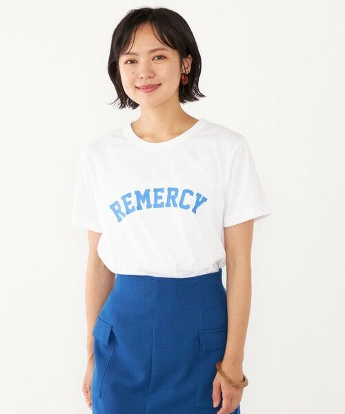 SHIPS for women / シップスウィメン Tシャツ | SHIPS Colors:〈洗濯機可能〉REMERCY ロゴ TEE | 詳細10
