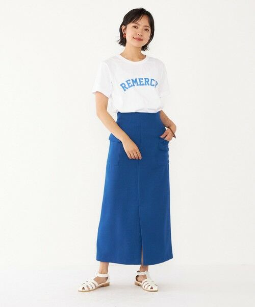 SHIPS for women / シップスウィメン Tシャツ | SHIPS Colors:〈洗濯機可能〉REMERCY ロゴ TEE | 詳細12