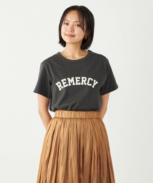 SHIPS for women / シップスウィメン Tシャツ | SHIPS Colors:〈洗濯機可能〉REMERCY ロゴ TEE | 詳細18