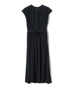 SHIPS / シップス ロング・マキシ丈ワンピース | SHIPS Colors:〈洗濯機可能〉サテン ショートスリーブ シャツ ワンピース