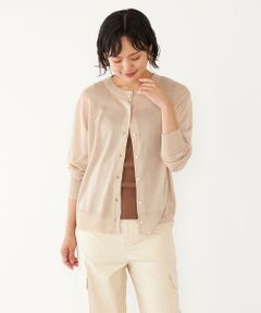 SHIPS / シップス カーディガン・ボレロ | SHIPS Colors:〈手洗い可能〉パールモチーフボタン シアー クルーネック カーディガン