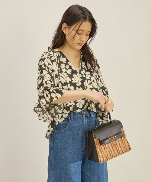 SHIPS for women / シップスウィメン シャツ・ブラウス | 〈手洗い可能〉DEVEAUX シャーリング スキッパー ブラウス◇ | 詳細15