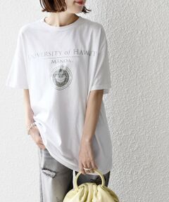 *HAWAII / YALE カレッジ ワッペン TEE◇