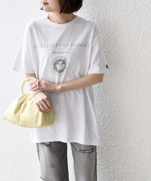 SHIPS for women / シップスウィメン Tシャツ | *HAWAII / YALE カレッジ ワッペン TEE◇ | 詳細5