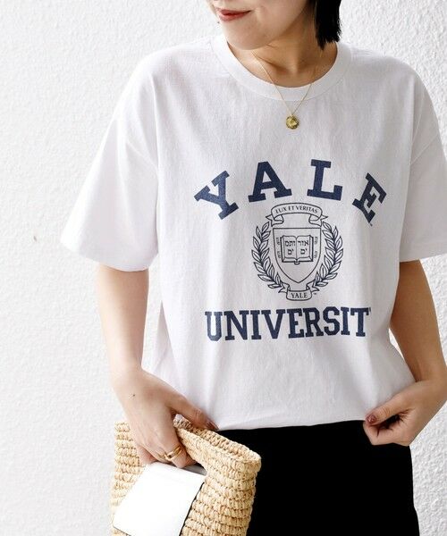 SHIPS for women / シップスウィメン Tシャツ | *HAWAII / YALE カレッジ ワッペン TEE◇ | 詳細22