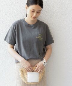 Odub:〈手洗い可能〉ビンテージ加工 ロゴ TEE◇