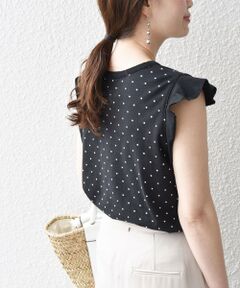 SHIPS / シップス Tシャツ | * 〈手洗い可能〉カット ジャカード ドット カットソー◇