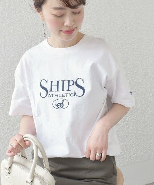 SHIPS for women / シップスウィメン Tシャツ | * RUSSELL ATHLETIC SHIPS ロゴ TEE◇ | 詳細3