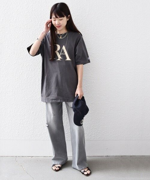 SHIPS for women / シップスウィメン Tシャツ | * RUSSELL ATHLETIC SHIPS ロゴ TEE◇ | 詳細30