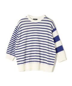 Primary NavyLabel: 〈手洗い可能〉 シーアイランド コットン ボーダー ニット