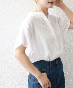 SHIPS / シップス シャツ・ブラウス | SHIPS any:〈洗濯機可能〉カットジャカード ヘム ドロスト シャツ ブラウス