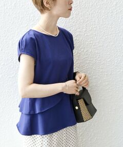SHIPS / シップス Tシャツ | SHIPS any:〈洗濯機可能〉ペプラム フリル Tシャツ