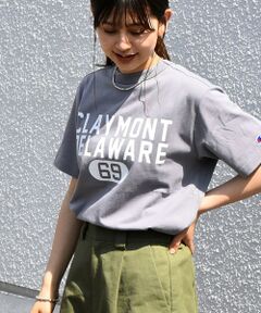 Champion:〈洗濯機可能〉カレッジ ロゴ カラーTEE