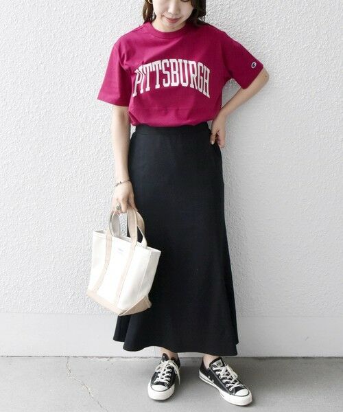 SHIPS for women / シップスウィメン Tシャツ | Champion:〈洗濯機可能〉カレッジ ロゴ カラーTEE | 詳細19