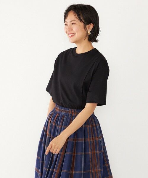 SHIPS for women / シップスウィメン Tシャツ | SHIPS Colors:〈洗濯機可能〉コットン 天竺 アシンメトリー TEE | 詳細18