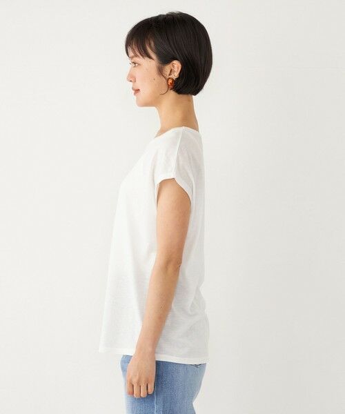 SHIPS for women / シップスウィメン Tシャツ | SHIPS Colors:〈洗濯機可能〉フレンチスリーブ TEE2 | 詳細4