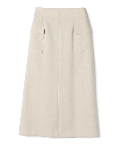 SHIPS for women / シップスウィメン ロング・マキシ丈スカート | SHIPS Colors:〈洗濯機可能〉ポケット タイト スカート（ナチュラル）