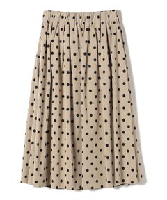 SHIPS / シップス ミニ・ひざ丈スカート | SHIPS Colors:〈洗濯機可能〉リバーシブル タフタ ドット スカート