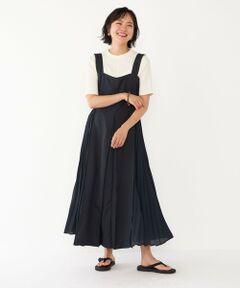 SHIPS / シップス ロング・マキシ丈ワンピース | SHIPS Colors:サイドプリーツ コンビ ワンピース