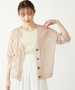 SHIPS / シップス カーディガン・ボレロ | SHIPS Colors:〈手洗い可能〉レーヨン ナイロン シアー Vネック カーディガン3◇