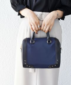 SHIPS / シップス ボストンバッグ | * スタッズ ボストン バッグ◇