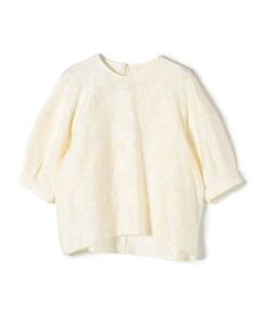 SHIPS / シップス シャツ・ブラウス | SHIPS Primary Navy Label:〈手洗い可能〉ジャカード 袖 切替 ラグラン ブラウス