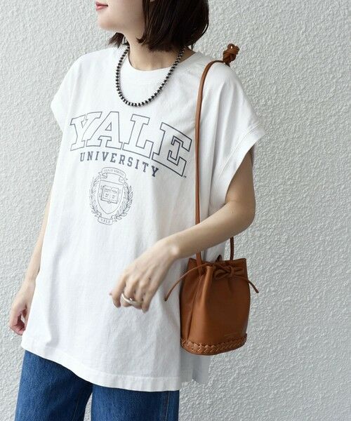 SHIPS for women / シップスウィメン Tシャツ | 81BRANCA:  カレッジ ノースリーブ TEE | 詳細4