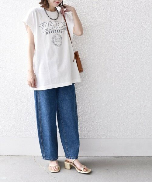 SHIPS for women / シップスウィメン Tシャツ | 81BRANCA:  カレッジ ノースリーブ TEE | 詳細10