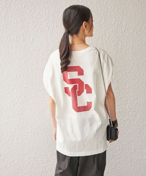 SHIPS for women / シップスウィメン Tシャツ | 81BRANCA:  カレッジ ノースリーブ TEE | 詳細24